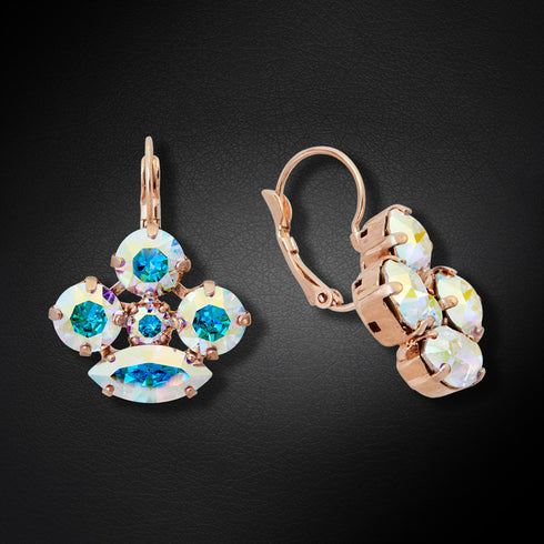 Auskarai "Morions (Aurore Boreale)" su Swarovski™ kristalais